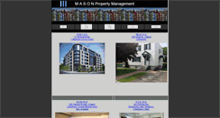 Desktop Screenshot of masonpropertymanagement.com